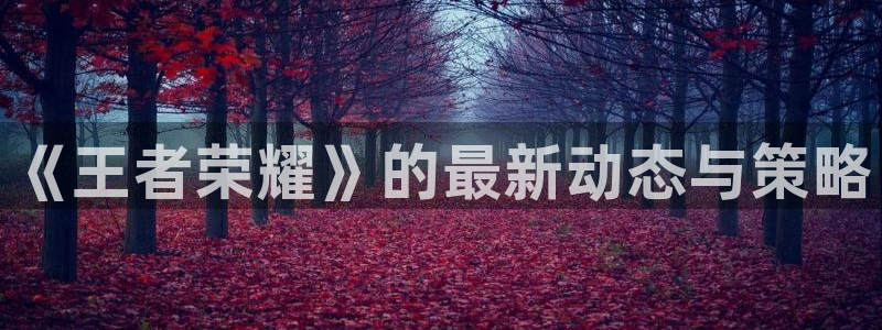 高德娱乐科技：《王者荣耀》的最新动态与策略